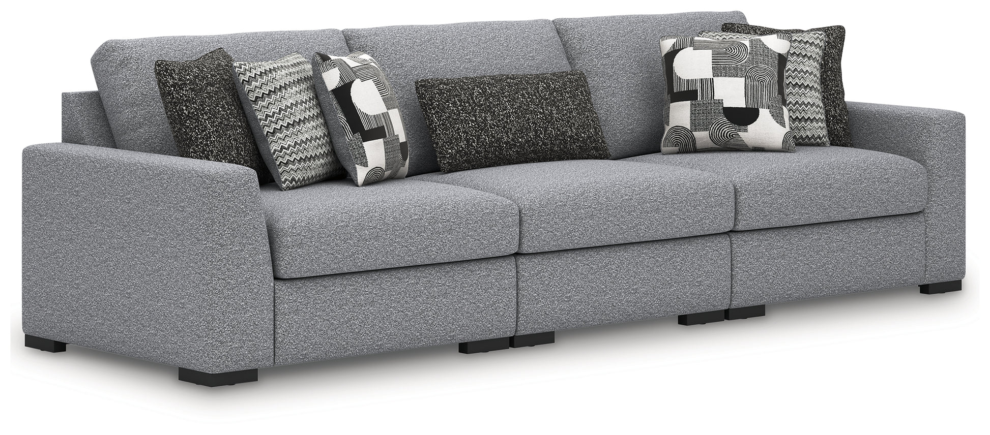 Stuart Furniture Outlet - Ashley Furniture - Bealton Sectional - RAF 4-Piece Sectional with Double Chaise / Salt and Pepper - 61305S9