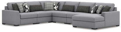 Stuart Furniture Outlet - Ashley Furniture - Bealton Sectional - RAF 6-Piece Sectional with Chaise / Salt and Pepper - 61305S12