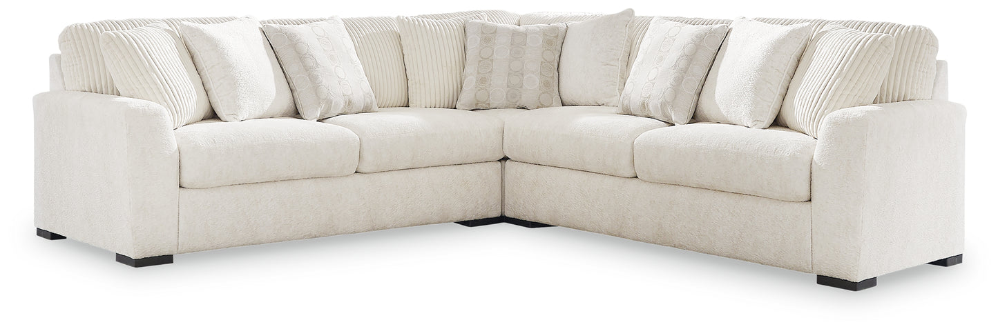 Stuart Furniture Outlet - Ashley Furniture - Chessington Sectional - LAF 3-Piece Sectional / Ivory - 61904S5