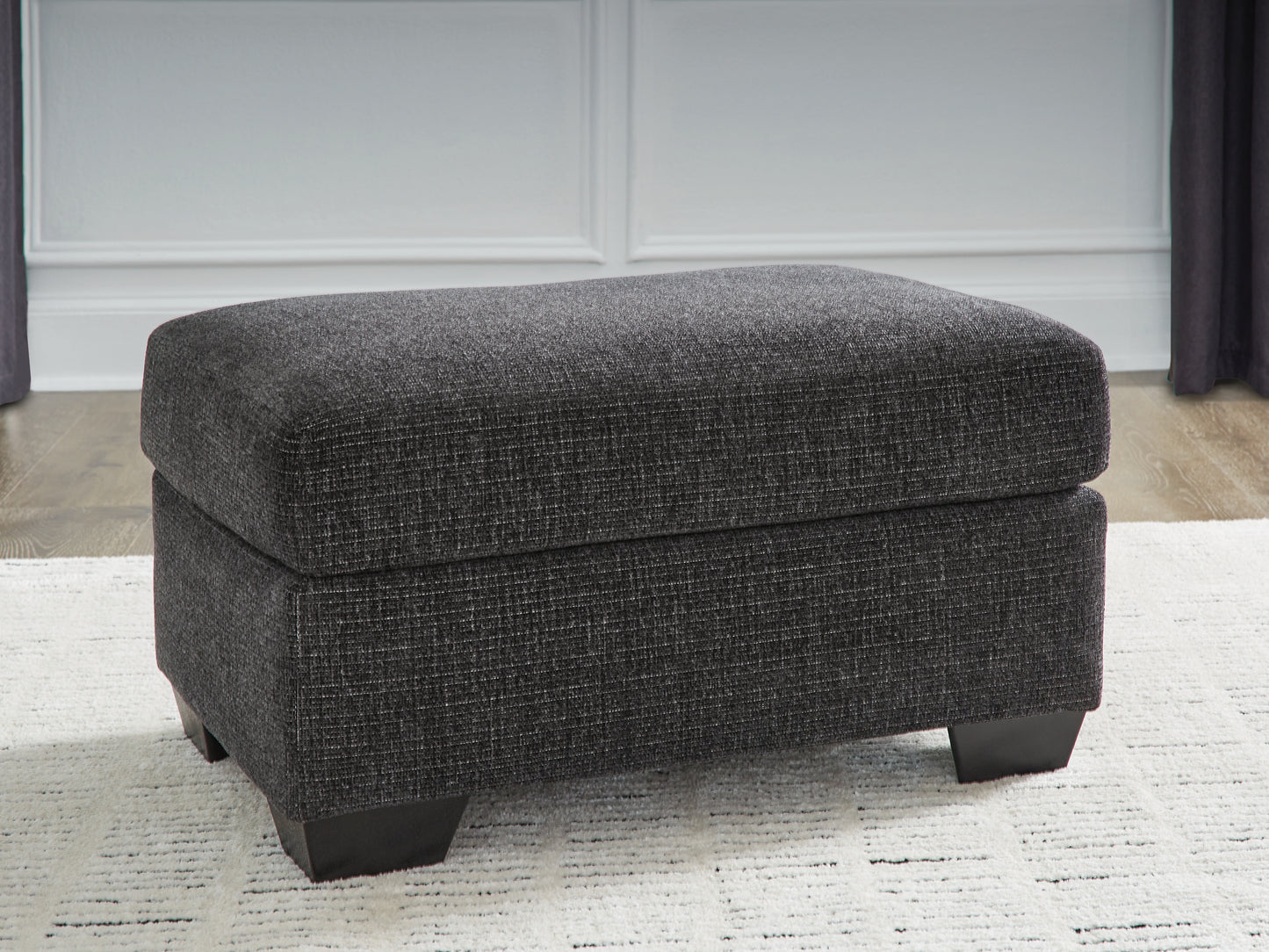 Stuart Furniture Outlet - Ashley Furniture - Loreo Living Room - Ottoman / Ebony - 6310114