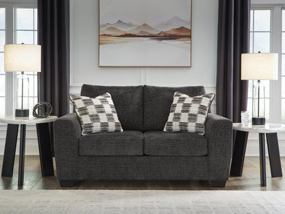 Stuart Furniture Outlet - Ashley Furniture - Loreo Living Room - Loveseat / Ebony - 6310135