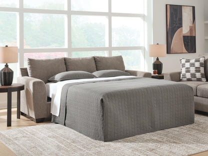 Stuart Furniture Outlet - Ashley Furniture - Loreo Living Room - Queen Sofa Sleeper / Truffle - 6310239