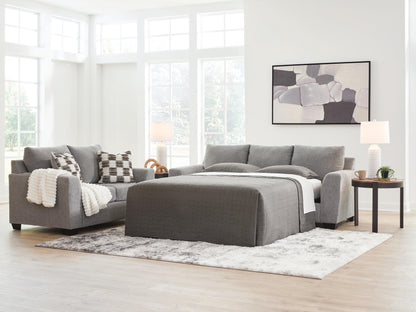 Stuart Furniture Outlet - Ashley Furniture - Loreo Living Room - Queen Sofa Sleeper / Flint - 6310339