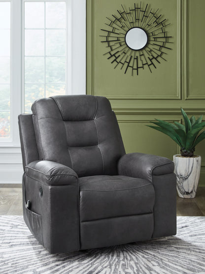 Stuart Furniture Outlet - Ashley Furniture - Stockworth Living Room - Rocker Recliner / Granite - PC6560525