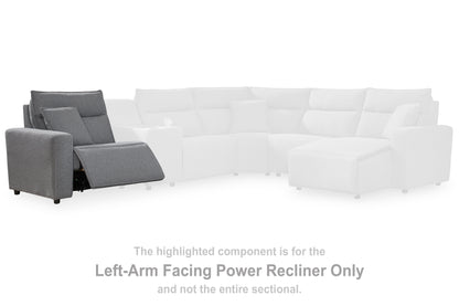 Stuart Furniture Outlet - Ashley Furniture - ModMax II Sectional - LAF Zero Wall Power Recliner / Salt and Pepper - 6590658