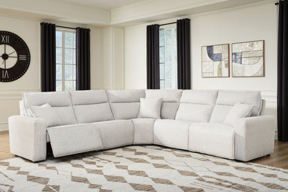 Stuart Furniture Outlet - Ashley Furniture - ModMax II Sectional - 5-Piece Power Reclining Sectional / Stone - 65907S8