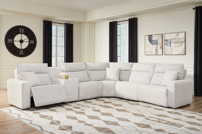 Stuart Furniture Outlet - Ashley Furniture - ModMax II Sectional - 6-Piece Reclining Sectional with Console / Stone - 65907S36