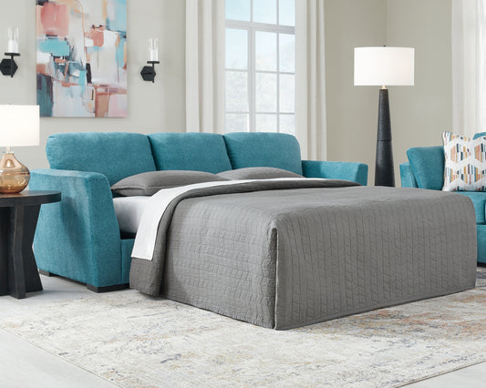Stuart Furniture Outlet - Ashley Furniture - Keerwick Living Room - Sofa / Teal - 6750738