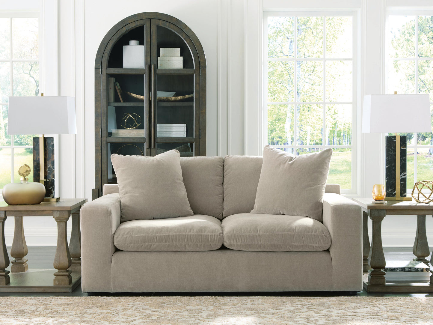 Stuart Furniture Outlet - Ashley Furniture - Maxton Heights Living Room - Loveseat / Pebble - 6780835