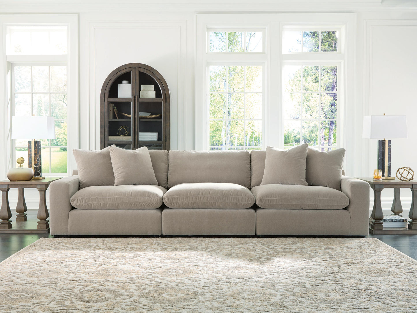 Stuart Furniture Outlet - Ashley Furniture - Maxton Heights Sectional - RAF 3-Piece Sectional Sofa / Pebble - 67808S2
