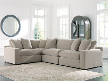 Stuart Furniture Outlet - Ashley Furniture - Maxton Heights Sectional - RAF 4-Piece Sectional / Pebble - 67808S3
