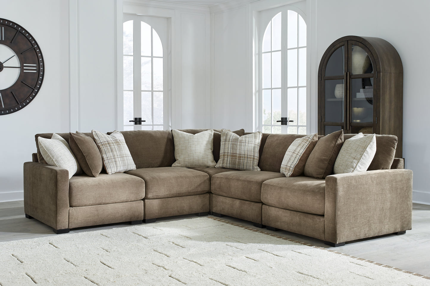 Stuart Furniture Outlet - Ashley Furniture - Camellia-Court Sectional - 5-Piece Sectional / Coffee - 68207S17
