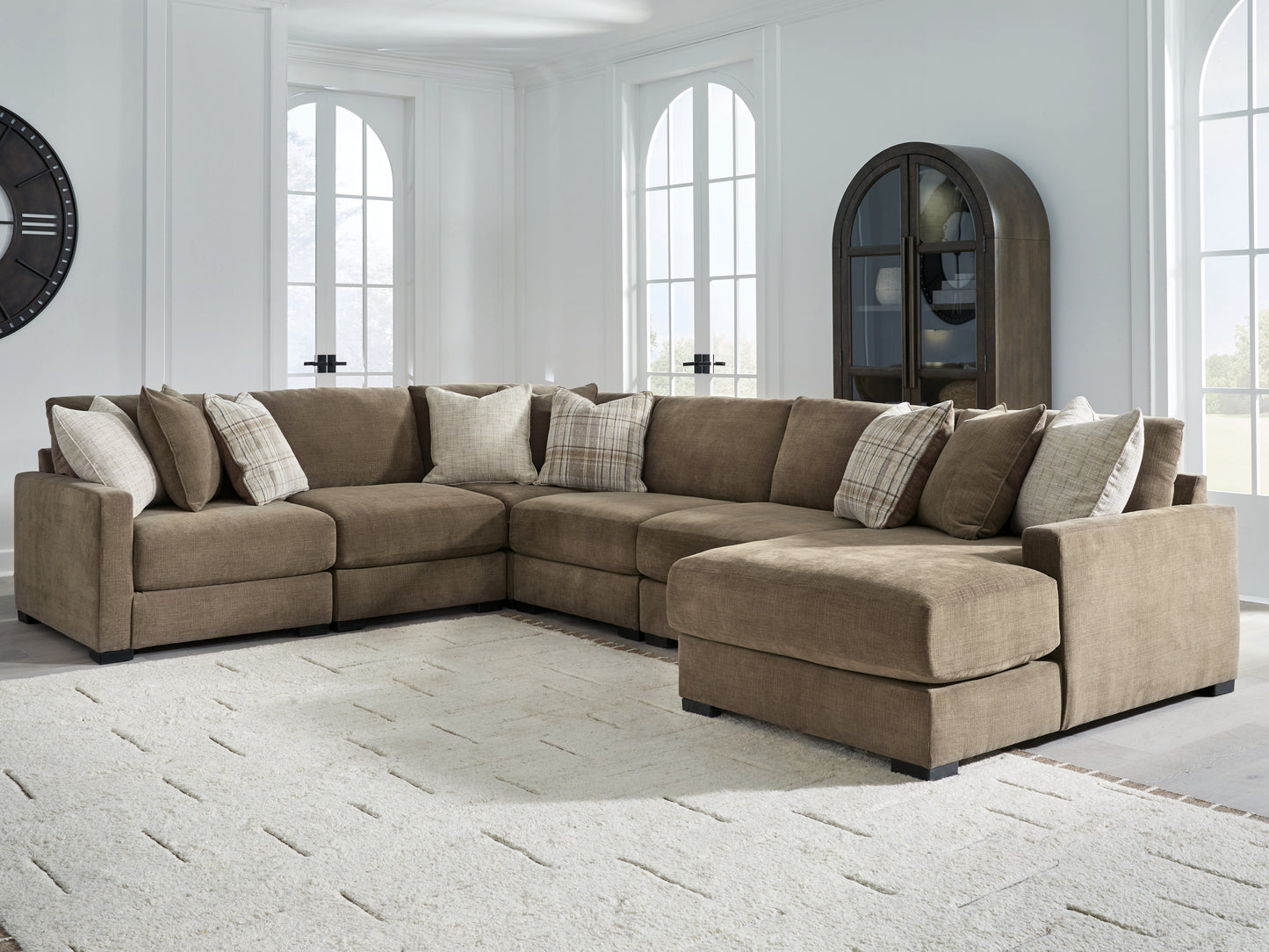 Stuart Furniture Outlet - Ashley Furniture - Camellia-Court Sectional - 6-Piece Sectional with Chaise / Coffee - 68207S15