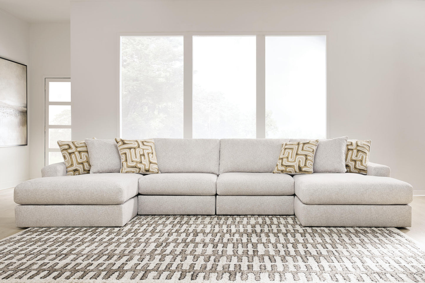 Stuart Furniture Outlet - Ashley Furniture - Kestrie 4-Piece Double Chaise Sectional - 4-Piece Double Chaise Sectional - PC68706S9