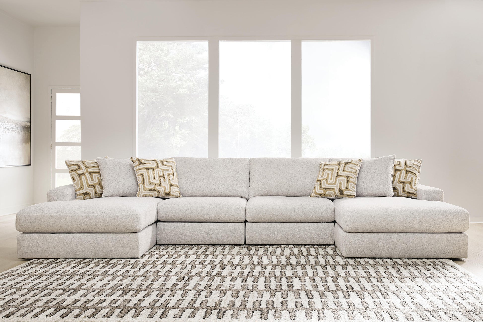 Stuart Furniture Outlet - Ashley Furniture - Kestrie 4-Piece Double Chaise Sectional - 4-Piece Double Chaise Sectional - PC68706S9