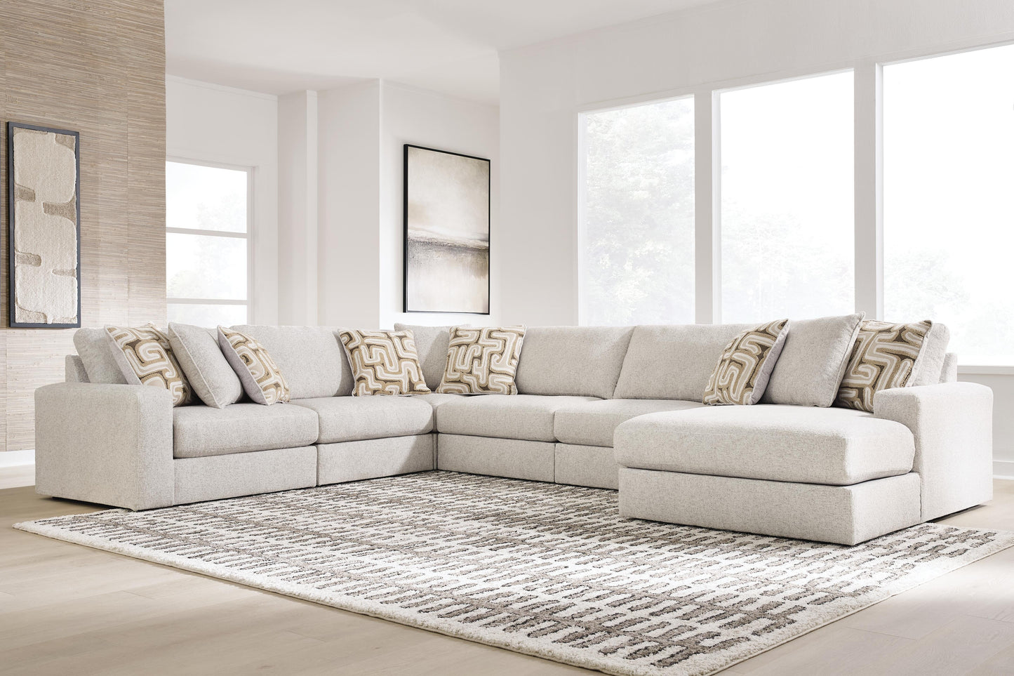 Stuart Furniture Outlet - Ashley Furniture - Kestrie 6-Piece Sectional with Chaise - 6-Piece Sectional with Chaise - PC68706S15
