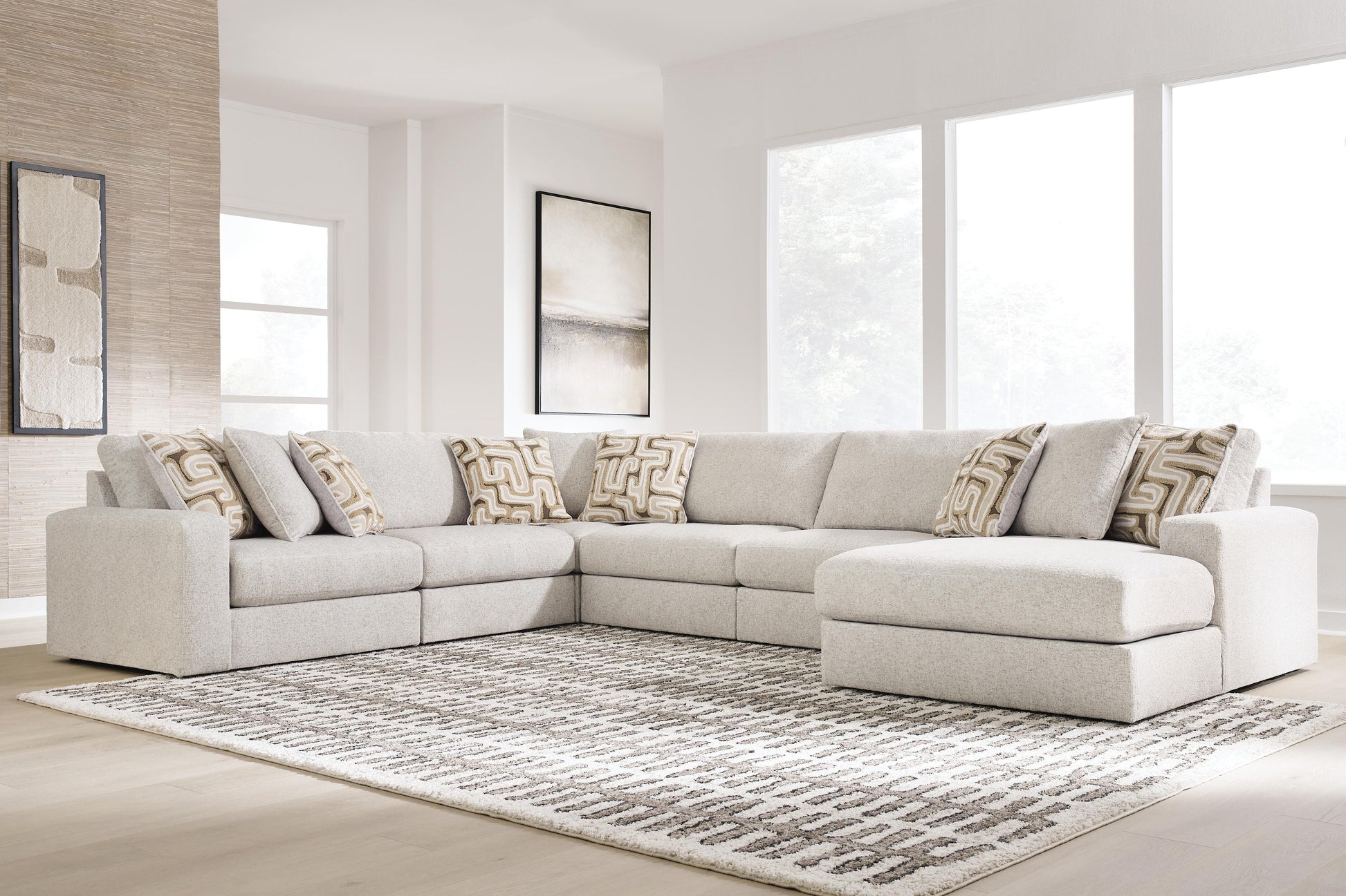 Stuart Furniture Outlet - Ashley Furniture - Kestrie 6-Piece Sectional with Chaise - 6-Piece Sectional with Chaise - PC68706S15