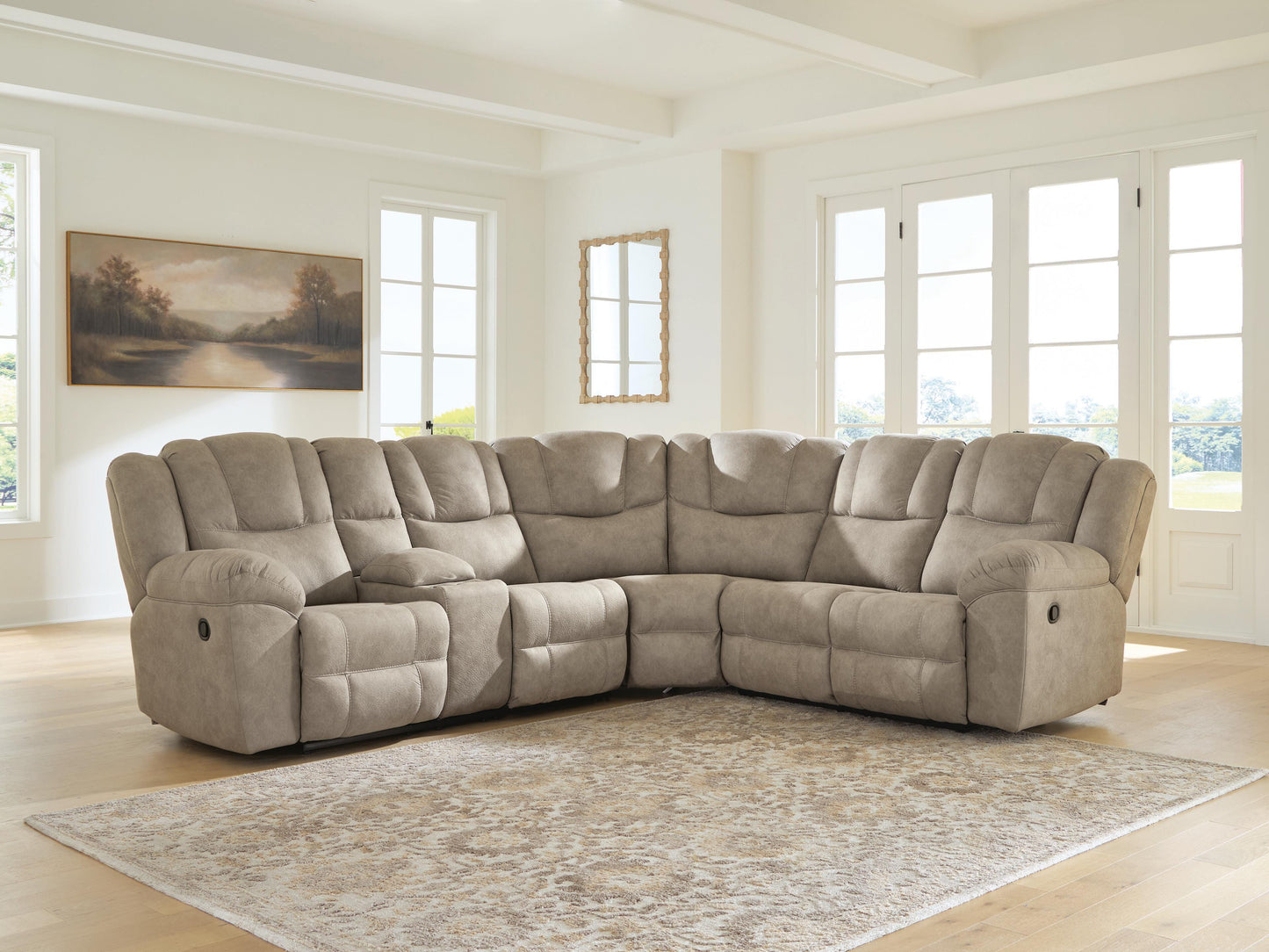 Stuart Furniture Outlet - Ashley Furniture - Pearce-Pike Sectional - 3-Piece Reclining Sectional with Console - PC69205S1