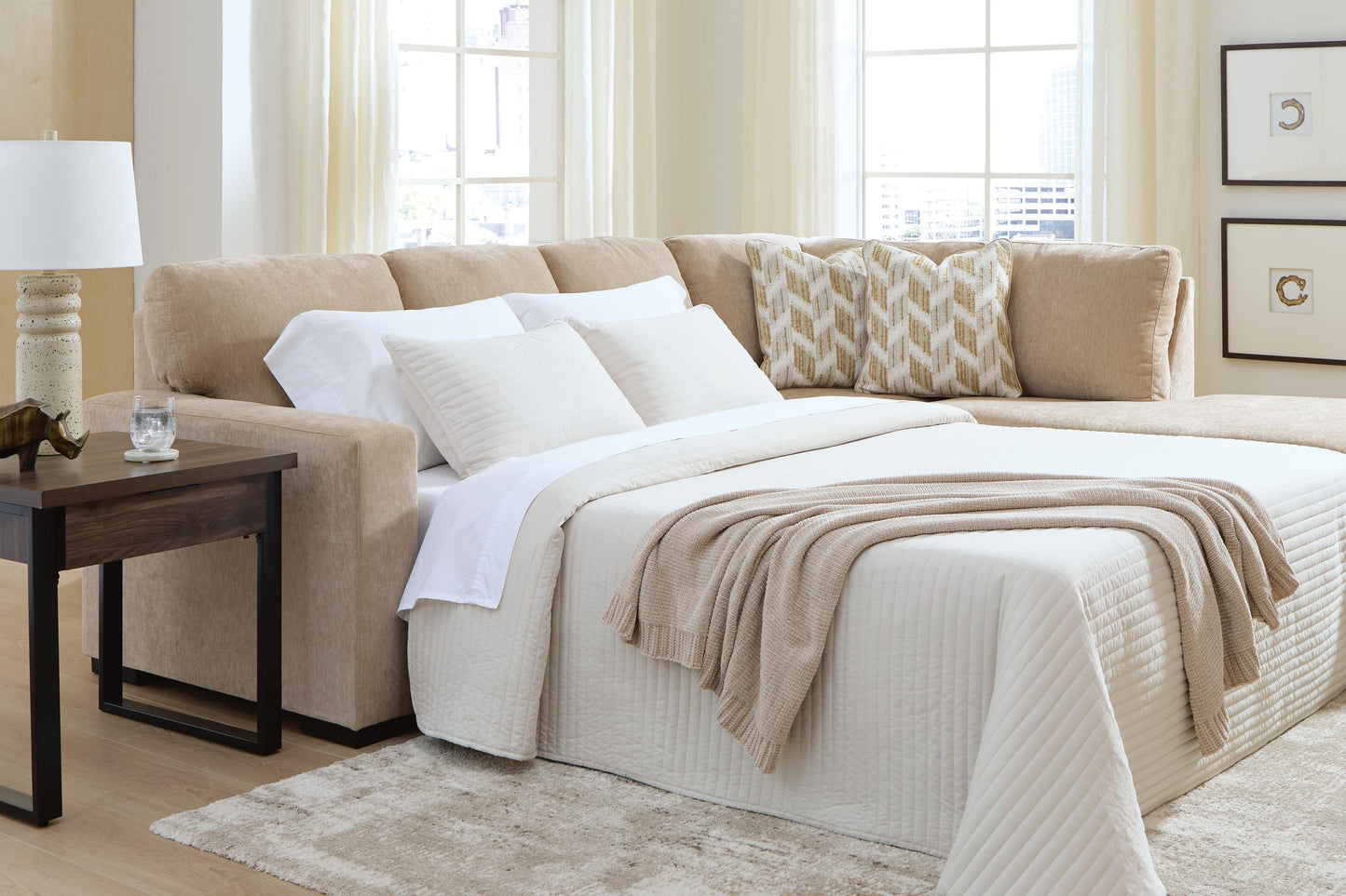 Stuart Furniture Outlet - Ashley Furniture - Bridgepoint 2-Piece Sleeper Sectional with Chaise - 2-Piece Sleeper Sectional with Chaise - PC69507S5