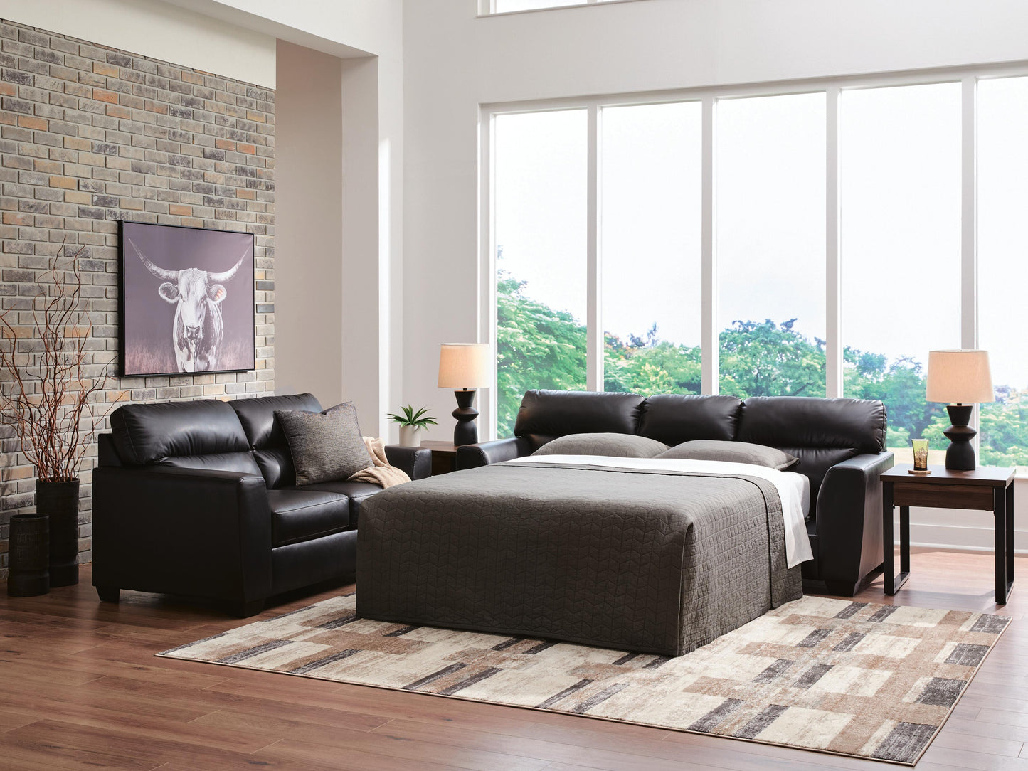Stuart Furniture Outlet - Ashley Furniture - Glennbre Living Room - Queen Sofa Sleeper - PC6980439