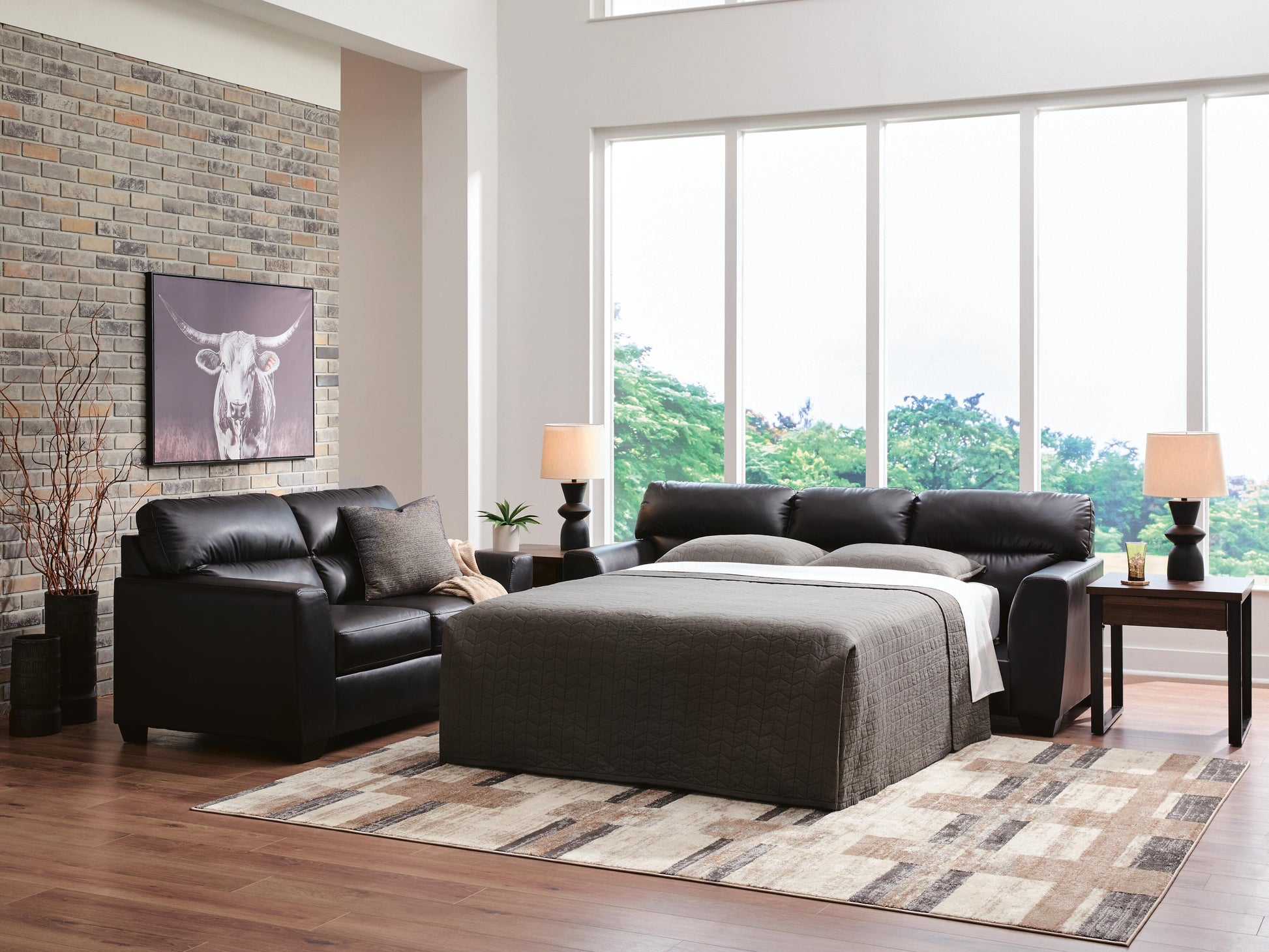 Stuart Furniture Outlet - Ashley Furniture - Glennbre Living Room - Queen Sofa Sleeper - PC6980439