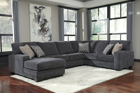 Stuart Furniture Outlet - Ashley Furniture - Tracling Sectional - LAF 3-Piece Sectional with Chaise / Slate - 72600S2