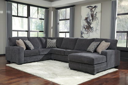 Stuart Furniture Outlet - Ashley Furniture - Tracling Sectional - LAF 3-Piece Sectional with Chaise / Slate - 72600S2
