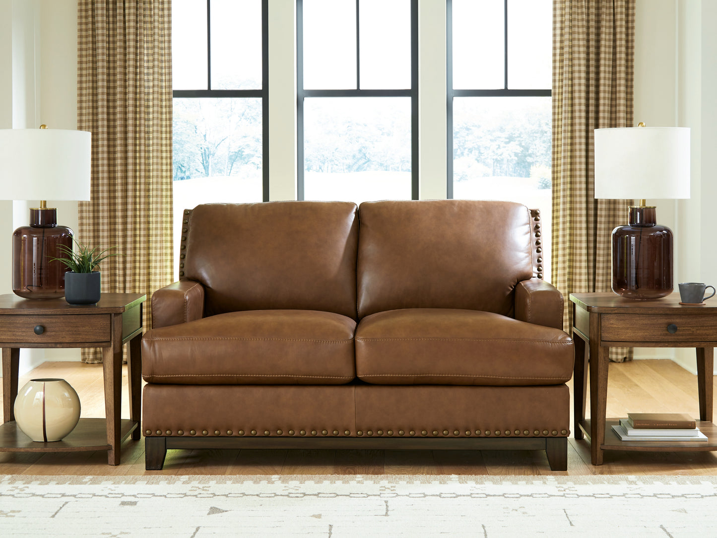Stuart Furniture Outlet - Ashley Furniture - Saonara Living Room - Loveseat / Amber - PC7310935