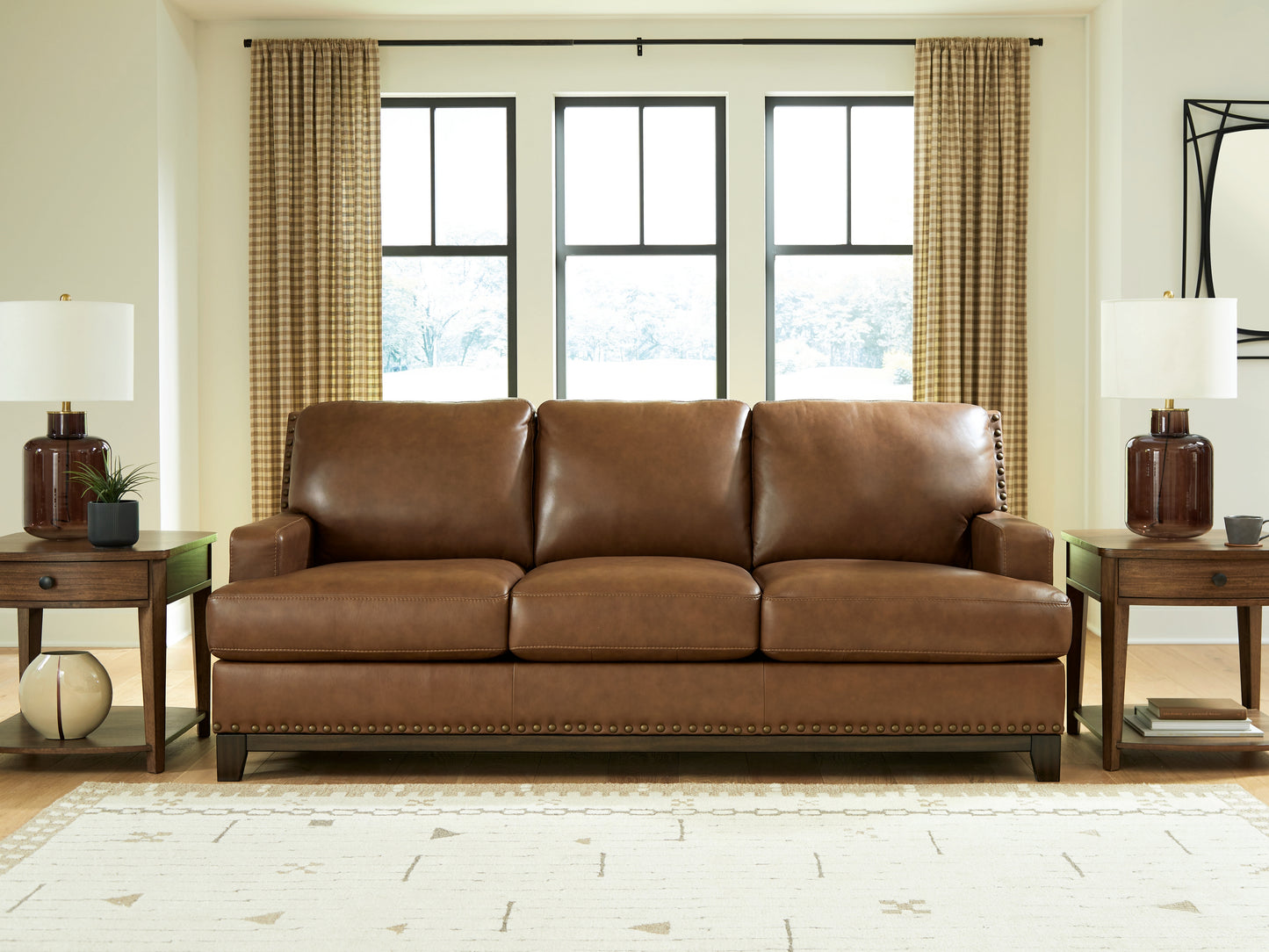 Stuart Furniture Outlet - Ashley Furniture - Saonara Living Room - Sofa / Amber - PC7310938