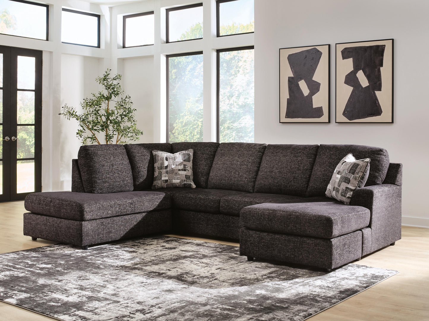 Stuart Furniture Outlet - Ashley Furniture - Lentiz Sectional - RAF 2-Piece Sectional with Chaise - PC73404S1