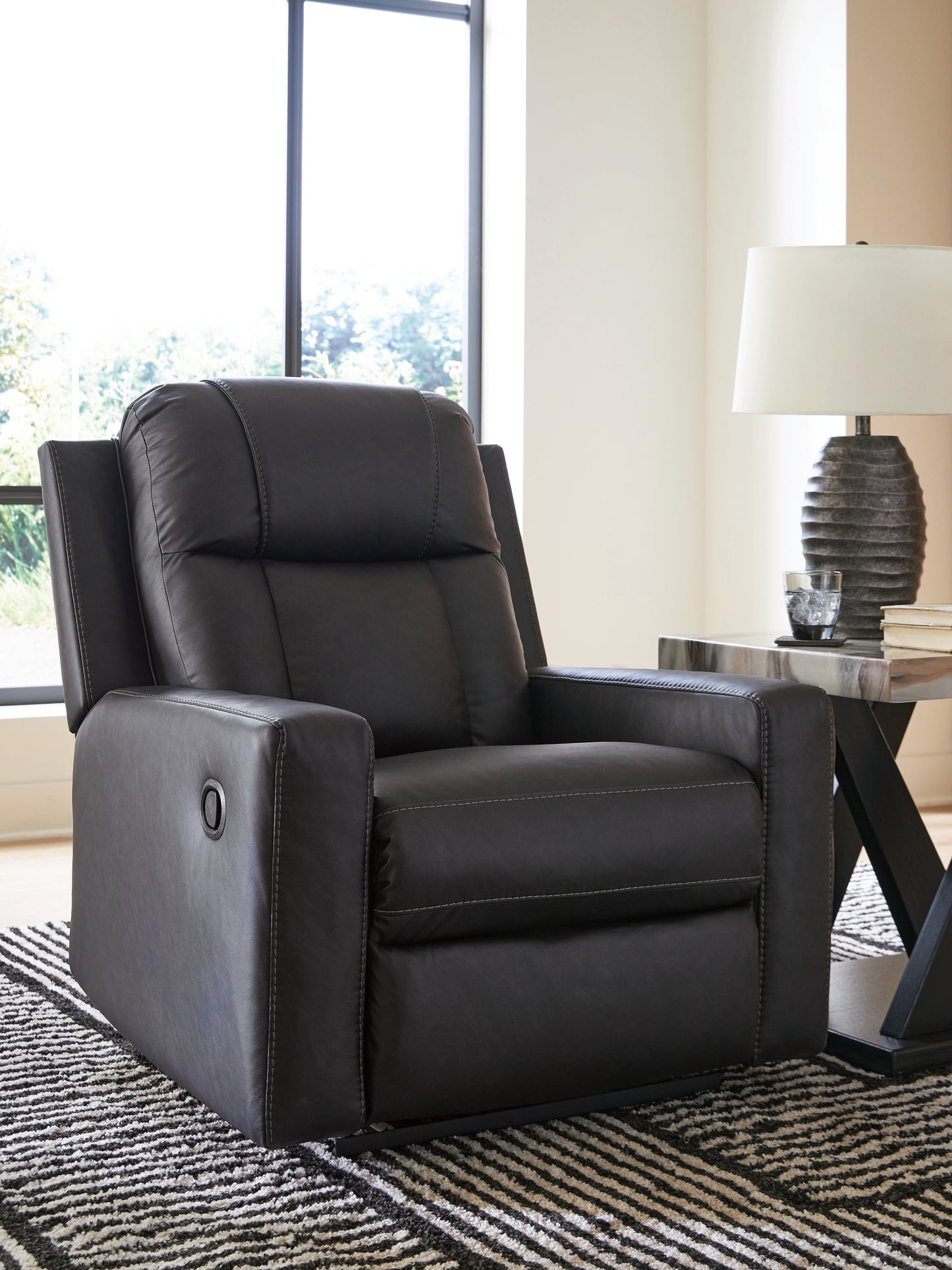 Stuart Furniture Outlet - Ashley Furniture - Mackmenville Living Room - Zero Wall Recliner / Carbon - 7471329