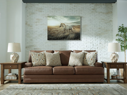 Stuart Furniture Outlet - Ashley Furniture - VillaCourt Living Room - Sofa / Caramel - 7490938