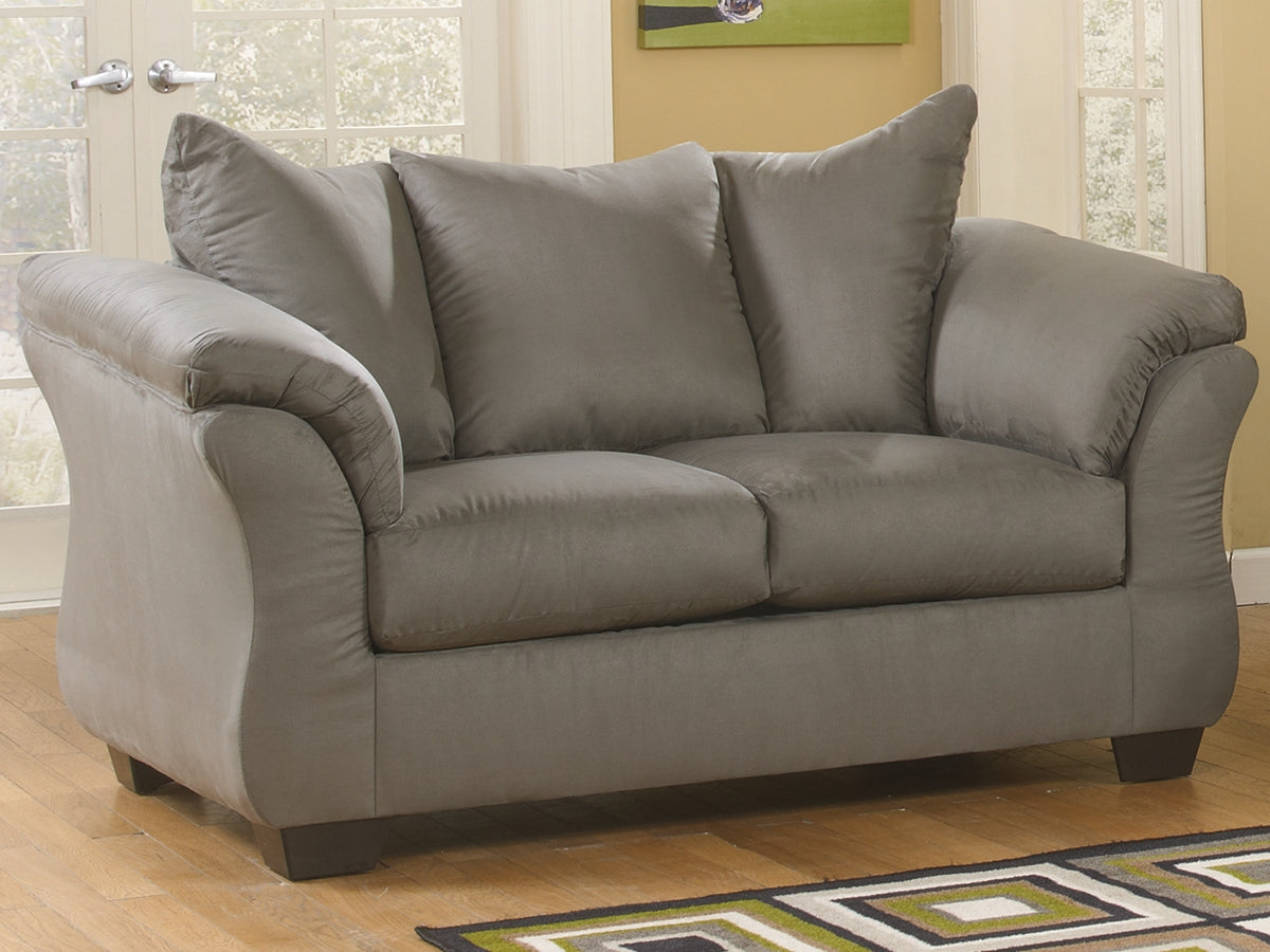 Stuart Furniture Outlet - Ashley Furniture - Darcy Living Room - Loveseat / Cobblestone - 7500535