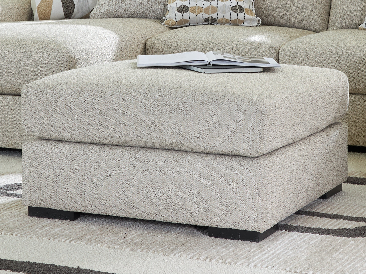 Stuart Furniture Outlet - Ashley Furniture - Laurelgrove Living Room - Oversized Accent Ottoman / Pebble - 7510508