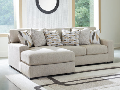Stuart Furniture Outlet - Ashley Furniture - Laurelgrove Sectional - RAF 2-Piece Sectional Sofa Chaise / Pebble - 75105S4