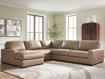 Stuart Furniture Outlet - Ashley Furniture - Veronella Sectional - RAF 5-Piece Sectional with Chaise / Sahara - 76106S12