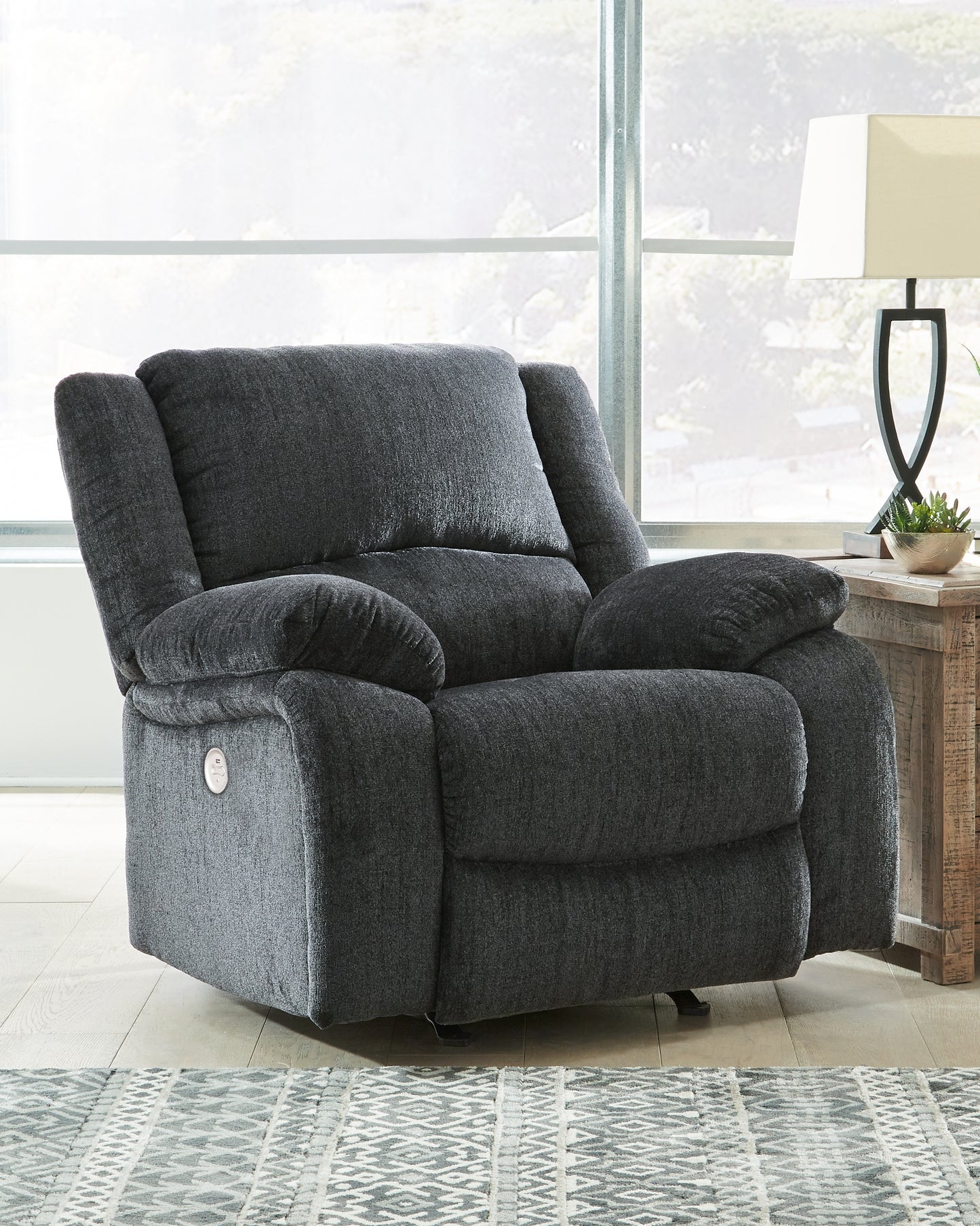Stuart Furniture Outlet - Ashley Furniture - Draycoll Living Room - Power Rocker Recliner / Slate - 7650498