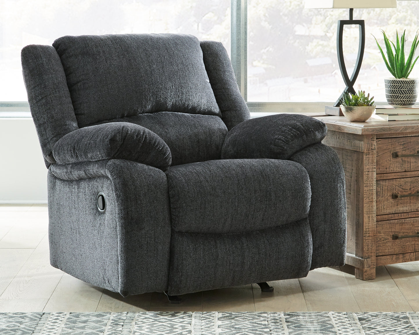 Stuart Furniture Outlet - Ashley Furniture - Draycoll Living Room - Rocker Recliner / Slate - 7650425