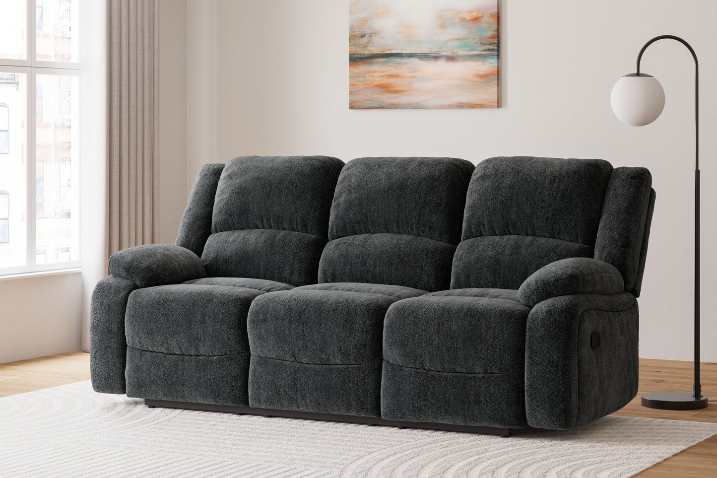 Stuart Furniture Outlet - Ashley Furniture - Draycoll Living Room - Reclining Sofa / Slate - 7650488
