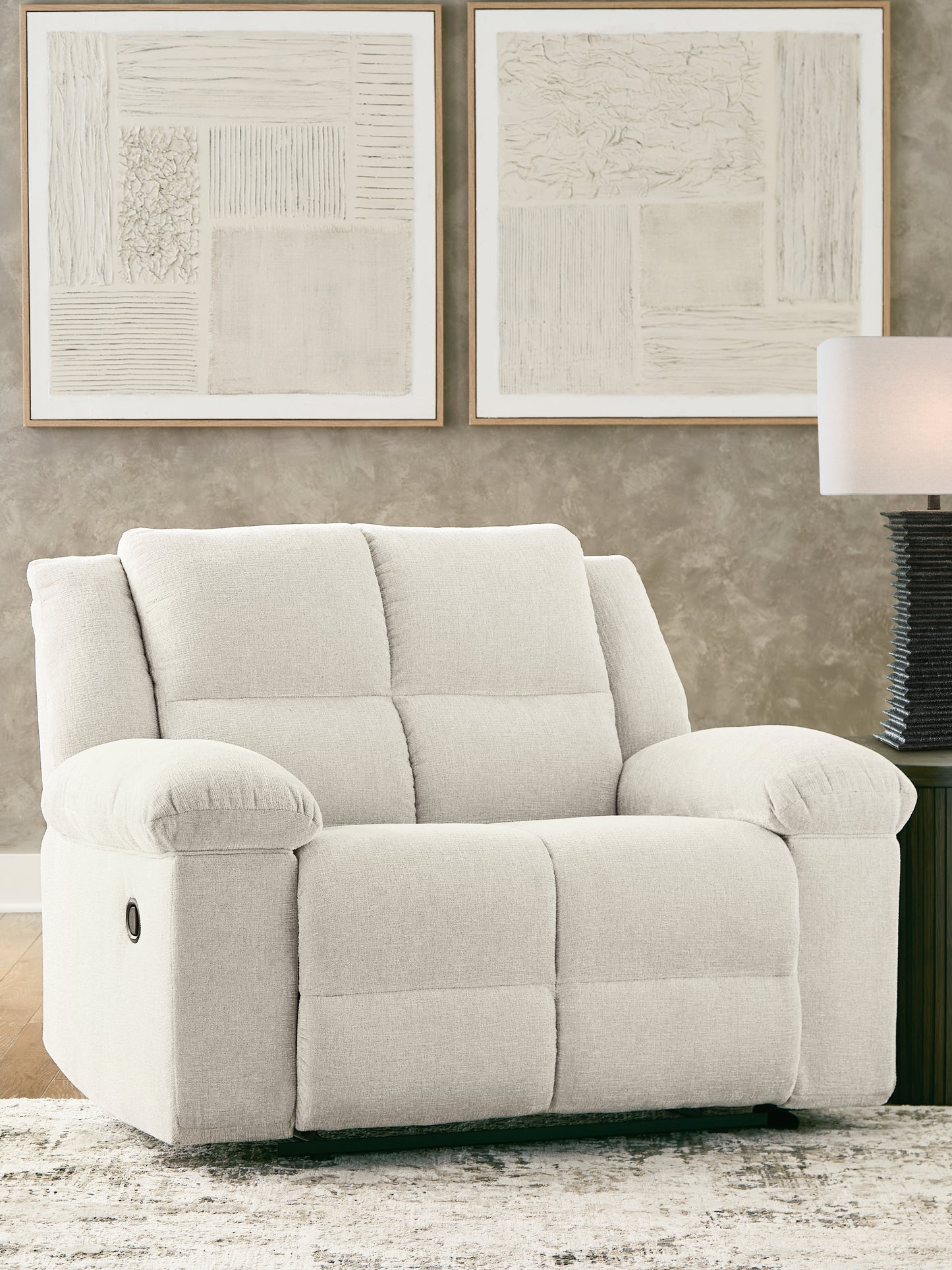 Stuart Furniture Outlet - Ashley Furniture - Orlen Living Room - Zero Wall Wide Seat Recliner / Winter - 8160252