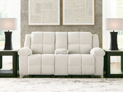 Stuart Furniture Outlet - Ashley Furniture - Orlen Living Room - DBL Rec Loveseat w/Console / Winter - 8160294