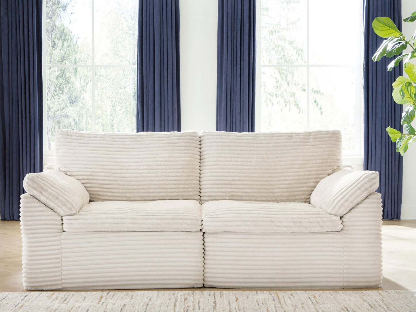 Stuart Furniture Outlet - Ashley Furniture - Fannin Sectional - LAF/RAF Corner Chair (Set of 2) / Ivory - PC8430451