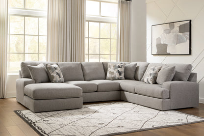 Stuart Furniture Outlet - Ashley Furniture - Lindon Sectional - RAF 3-Piece Sectional with Chaise / Smoke - 84704S3