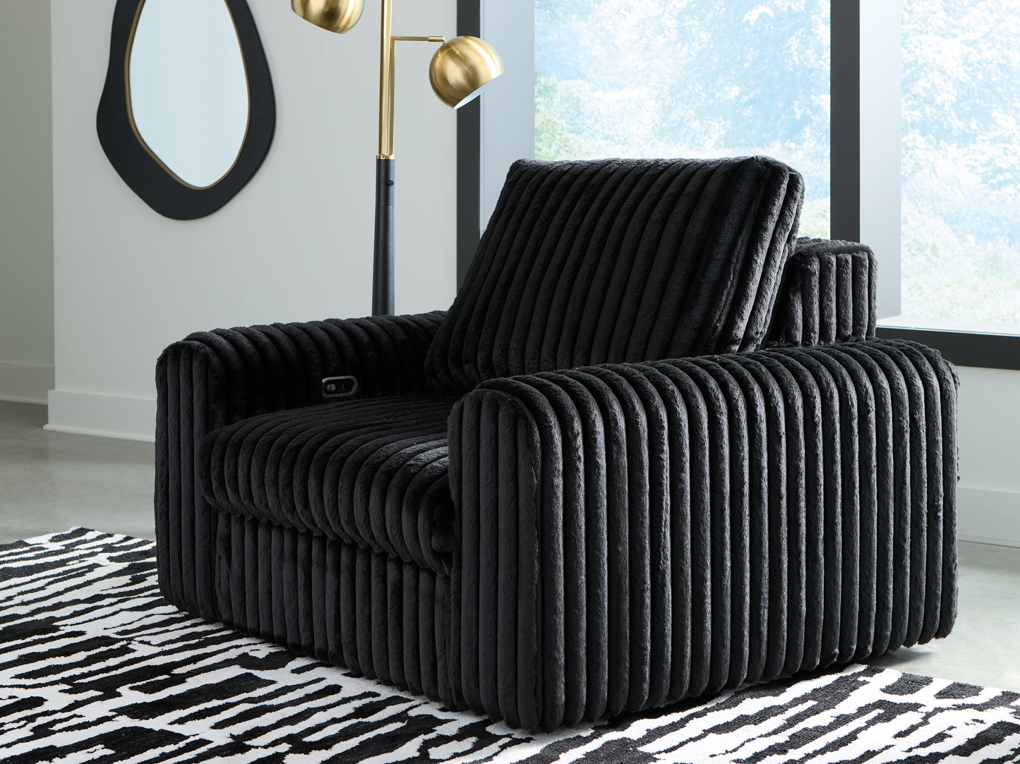Stuart Furniture Outlet - Ashley Furniture - HamlinBay Living Room - Power Gliding Chaise / Onyx - PC8680315P
