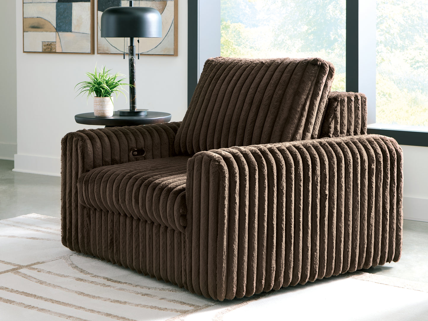 Stuart Furniture Outlet - Ashley Furniture - HamlinBay Living Room - Power Gliding Chaise / Chocolate - PC8680415P