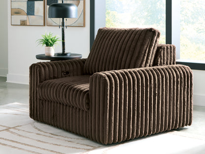 Stuart Furniture Outlet - Ashley Furniture - HamlinBay Living Room - Power Gliding Chaise / Chocolate - PC8680415P