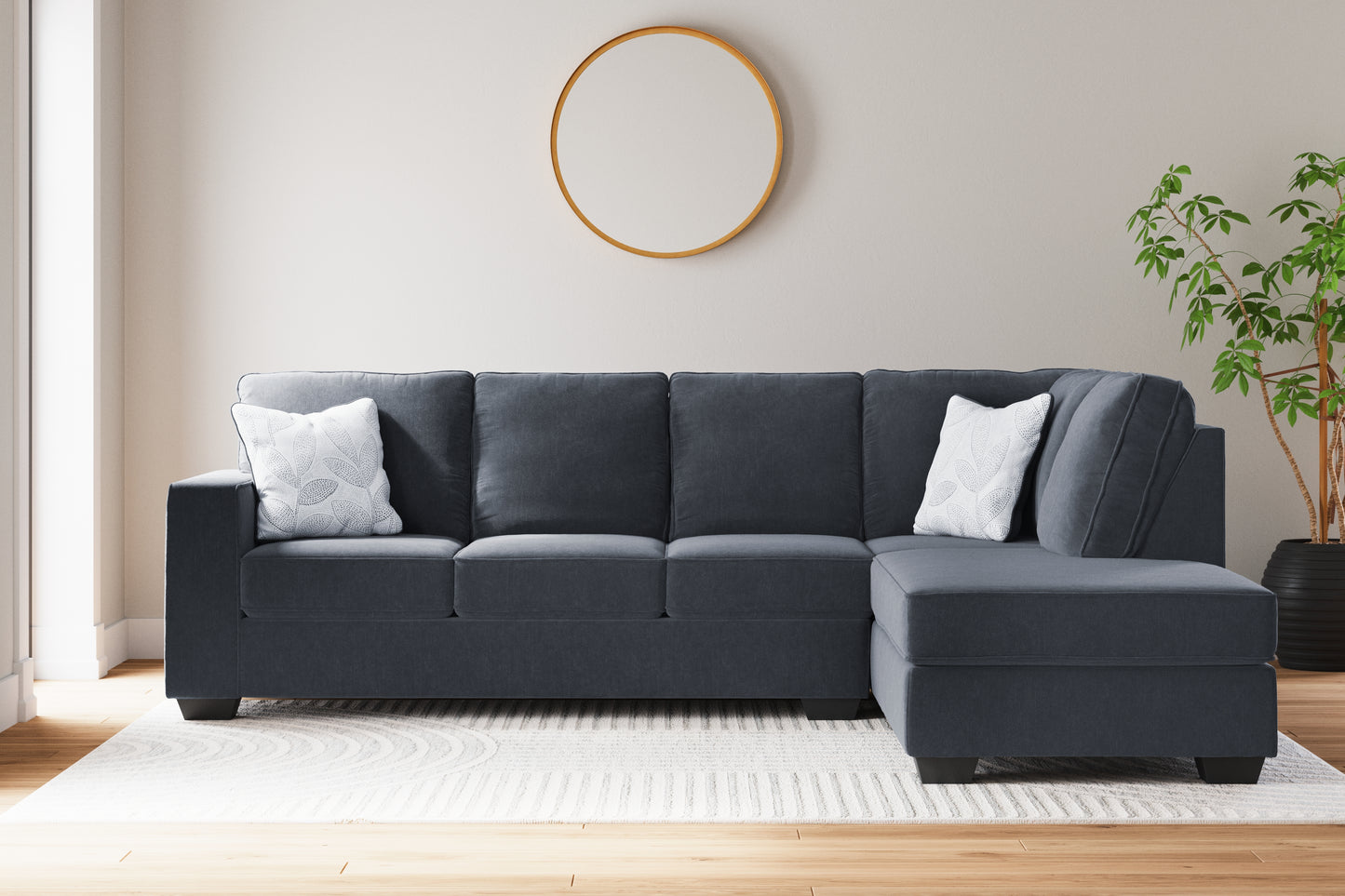 Stuart Furniture Outlet - Ashley Furniture - Altari Sectional - LAF 2-Piece Sectional with Chaise / Slate - 87213S2