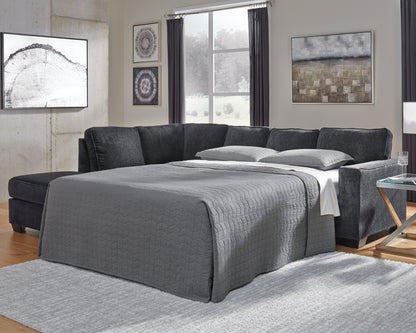 Stuart Furniture Outlet - Ashley Furniture - Altari Sectional - RAF 2-Piece Sleeper Sectional with Chaise / Slate - 87213S4