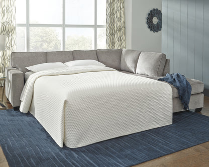 Stuart Furniture Outlet - Ashley Furniture - Altari Sectional - 2-Piece Sleeper Sectional with Chaise / Alloy - 87214S3