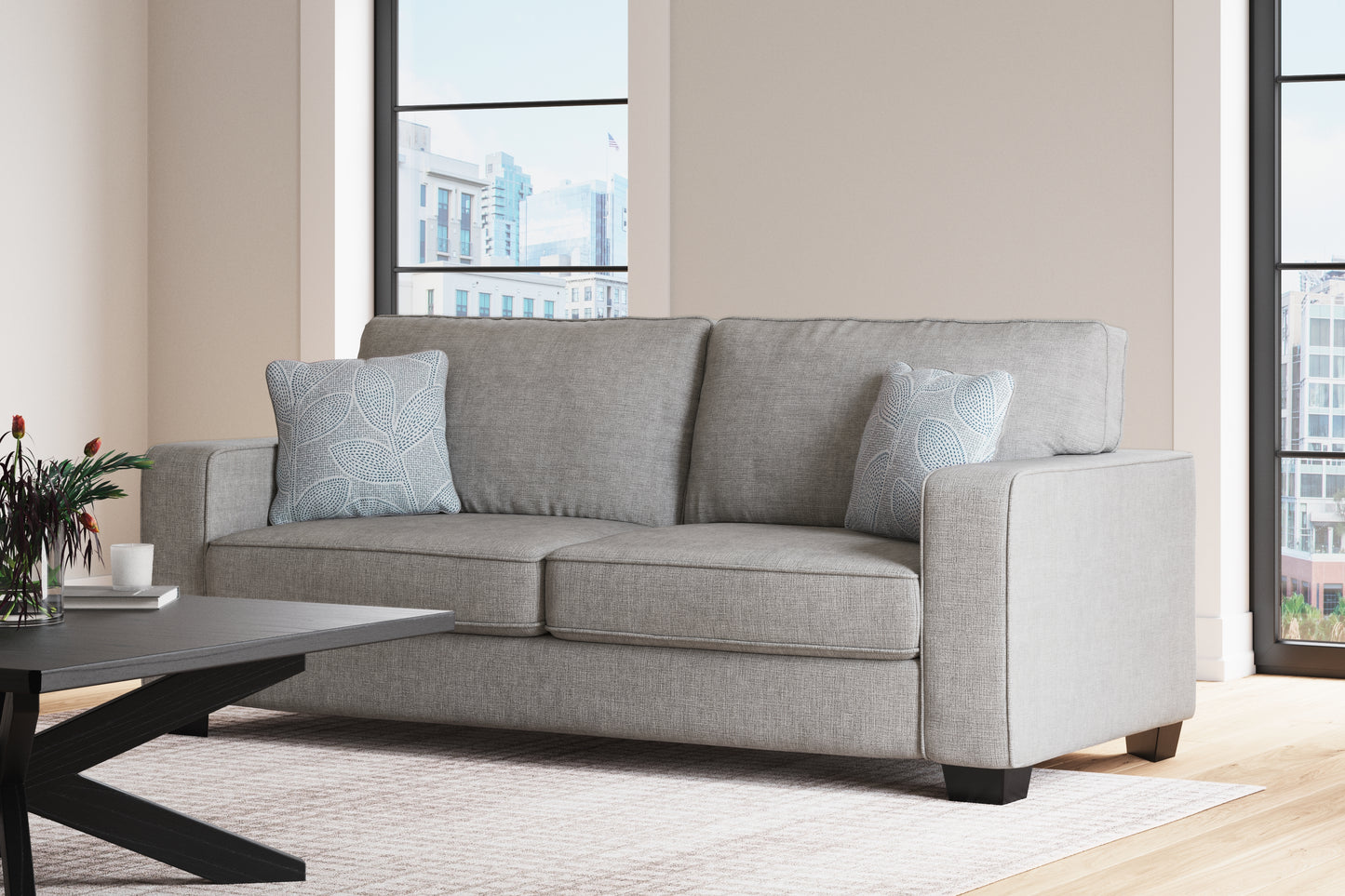 Stuart Furniture Outlet - Ashley Furniture - Altari Living Room - Sofa / Alloy - 8721438